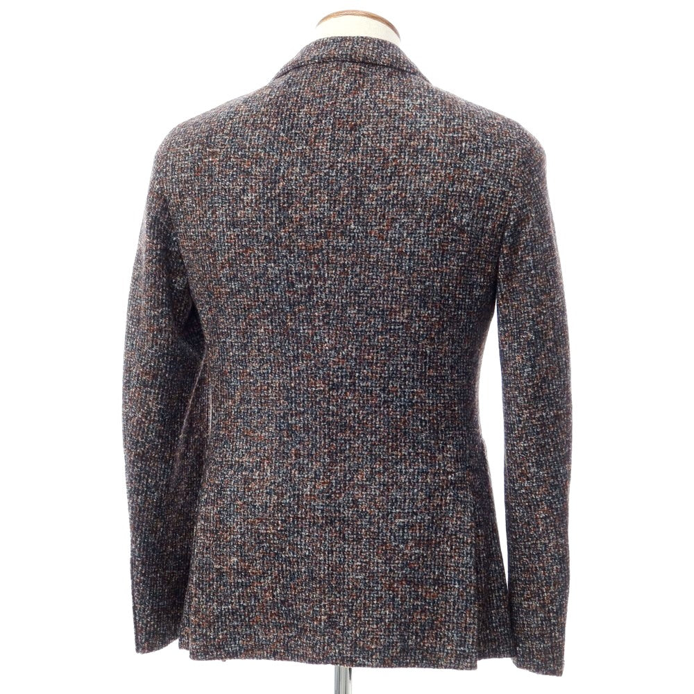 [New] LBM1911 Acrylic Wool Jersey Jacket Gray x Terracotta [Size 46] [GRY] [A/W] [Condition Rank N] [Men&