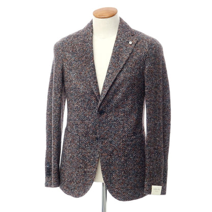 [New] LBM1911 Acrylic Wool Jersey Jacket Gray x Terracotta [Size 46] [GRY] [A/W] [Condition Rank N] [Men&