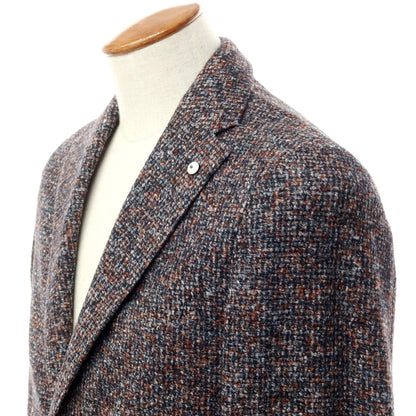 [New] LBM1911 Acrylic Wool Jersey Jacket Gray x Terracotta [Size 46] [GRY] [A/W] [Condition Rank N] [Men&