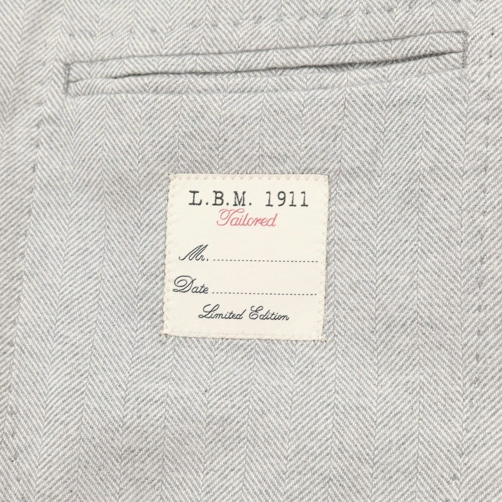 [New] LBM1911 Cotton Herringbone Tailored Jacket Gray [Size 50] [GRY] [A/W] [Condition Rank N] [Men&