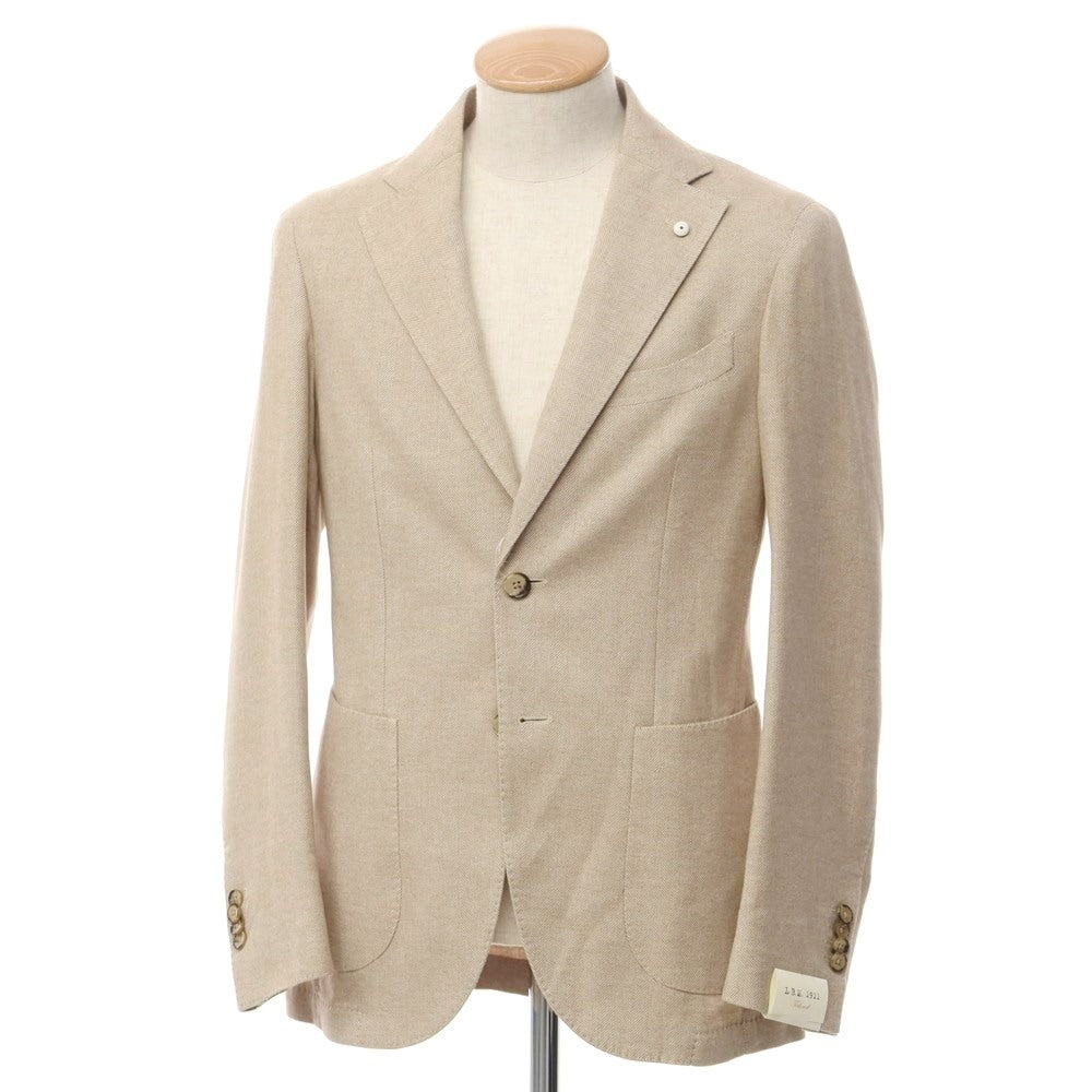 [New] LBM1911 Cotton Herringbone Tailored Jacket Beige [Size 44] [BEI] [A/W] [Condition Rank N] [Men&