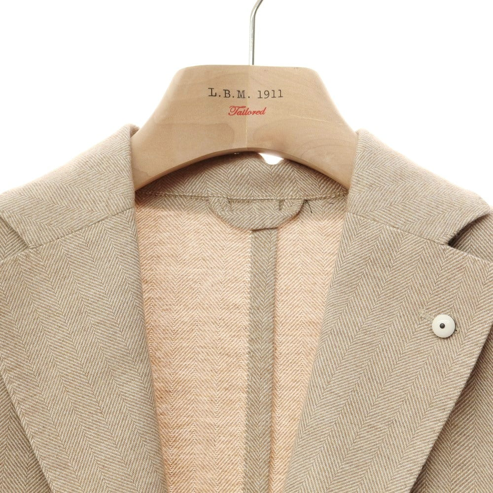 [New] LBM1911 Cotton Herringbone Tailored Jacket Beige [Size 44] [BEI] [A/W] [Condition Rank N] [Men&