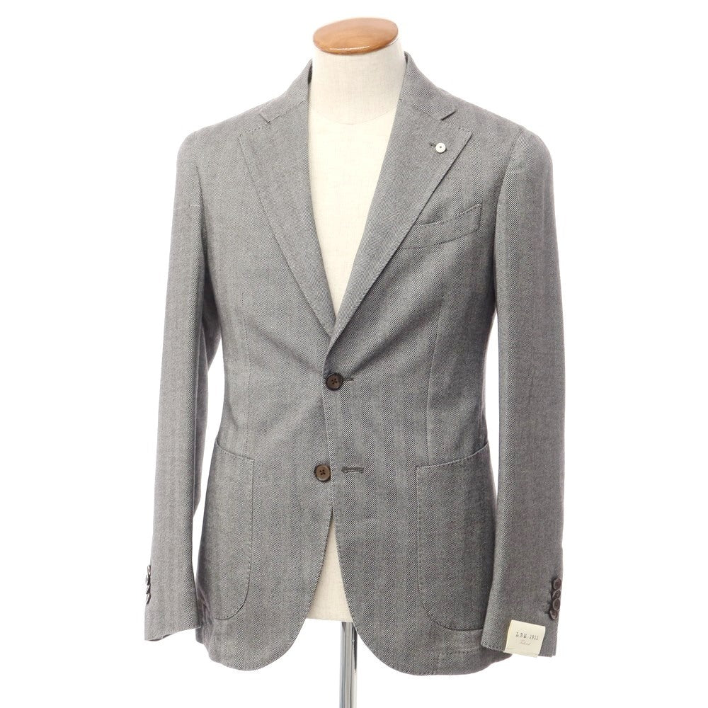 [New] LBM1911 Cotton Herringbone Tailored Jacket Black x White [Size 46] [BLK] [A/W] [Condition Rank N] [Men&