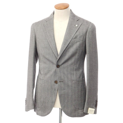 [New] LBM1911 Cotton Herringbone Tailored Jacket Black x White [Size 46] [BLK] [A/W] [Condition Rank N] [Men&