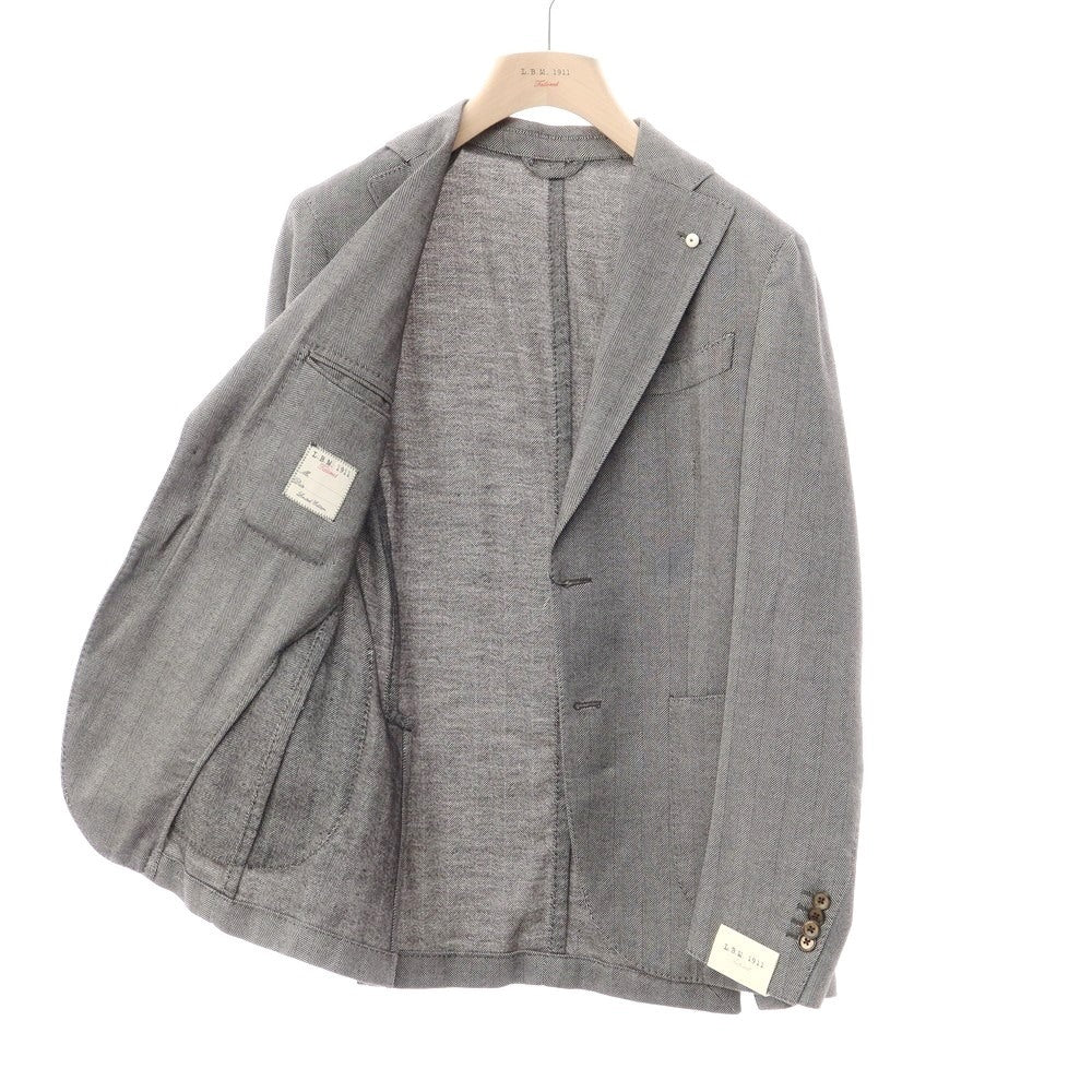 [New] LBM1911 Cotton Herringbone Tailored Jacket Black x White [Size 46] [BLK] [A/W] [Condition Rank N] [Men&