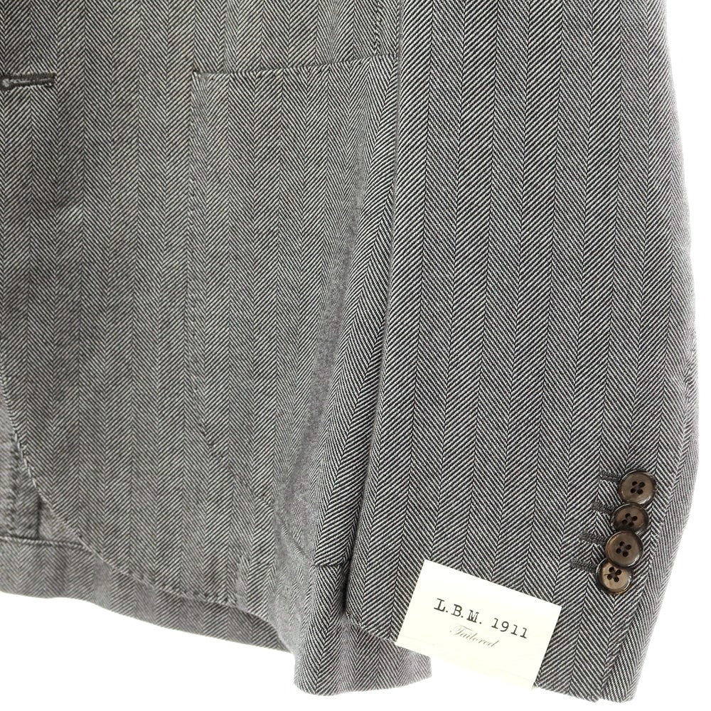 [New] LBM1911 Cotton Herringbone Tailored Jacket Black x White [Size 46] [BLK] [A/W] [Condition Rank N] [Men&