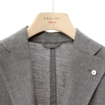 [New] LBM1911 Cotton Herringbone Tailored Jacket Black x White [Size 46] [BLK] [A/W] [Condition Rank N] [Men&
