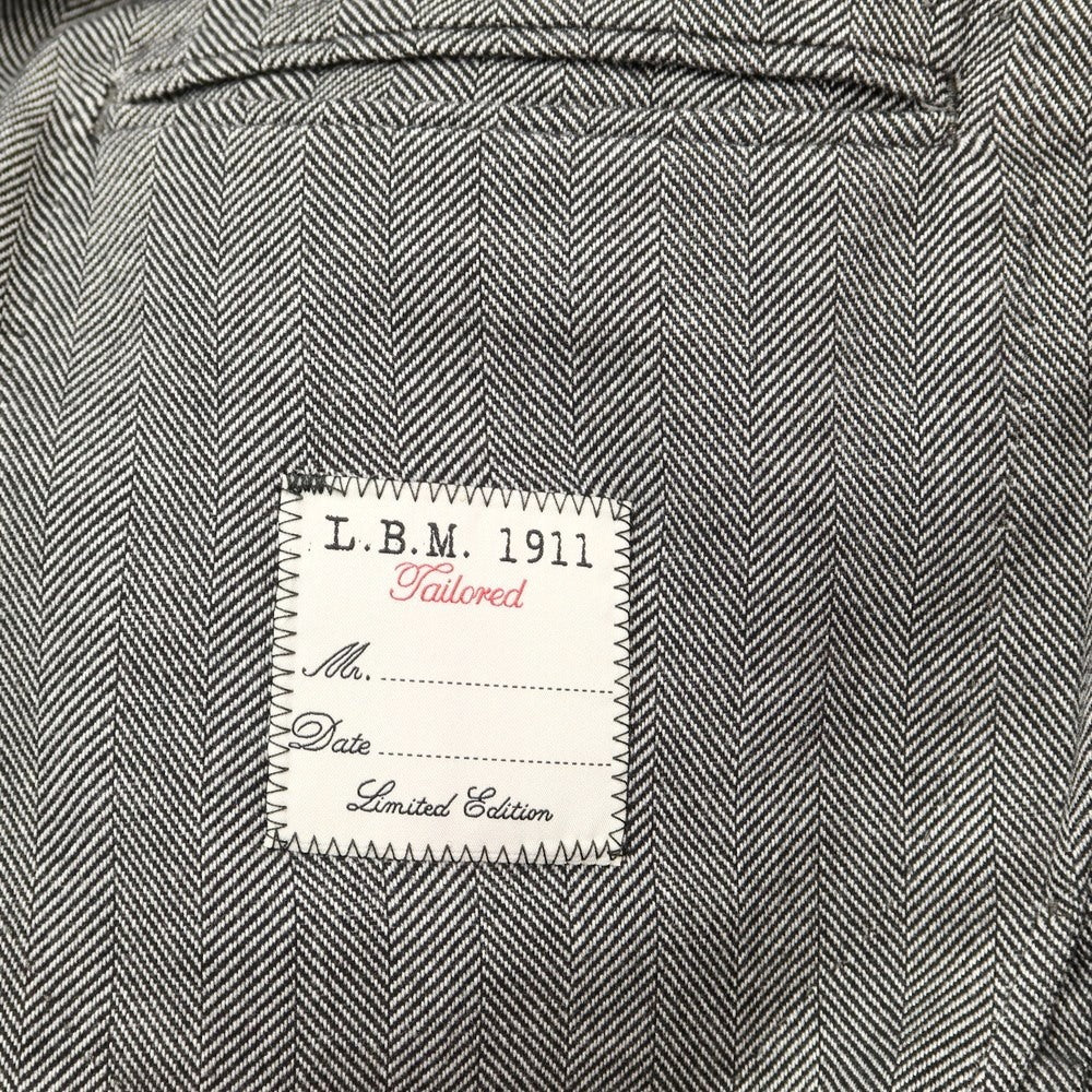 [New] LBM1911 Cotton Herringbone Tailored Jacket Black x White [Size 46] [BLK] [A/W] [Condition Rank N] [Men&
