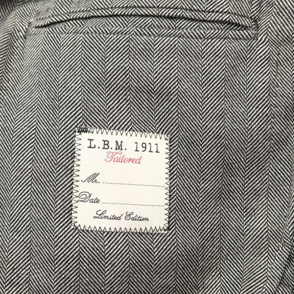 [New] LBM1911 Cotton Herringbone Tailored Jacket Black x White [Size 46] [BLK] [A/W] [Condition Rank N] [Men&