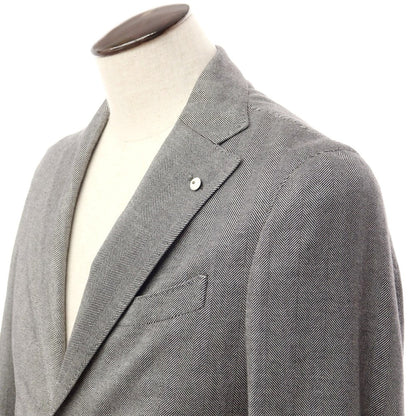 [New] LBM1911 Cotton Herringbone Tailored Jacket Black x White [Size 48] [BLK] [A/W] [Condition Rank N] [Men&