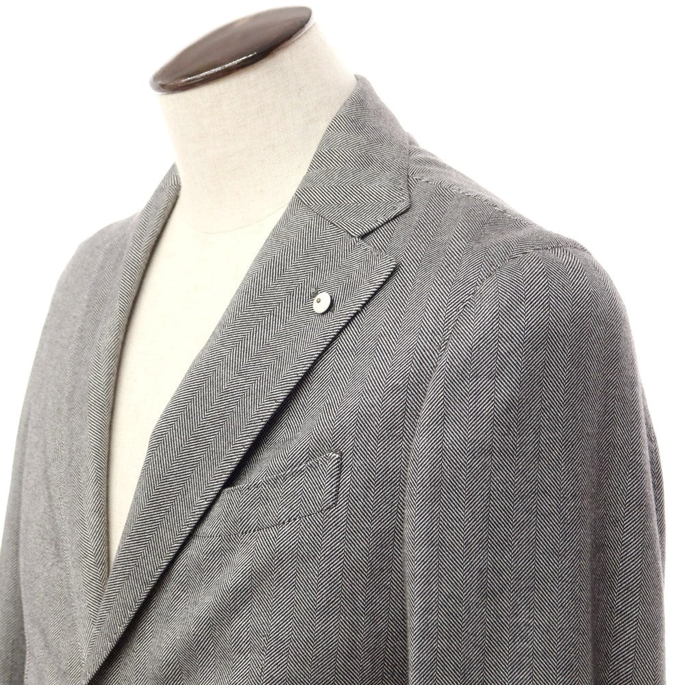 [New] LBM1911 Cotton Herringbone Tailored Jacket Black x White [Size 50] [BLK] [A/W] [Condition Rank N] [Men&