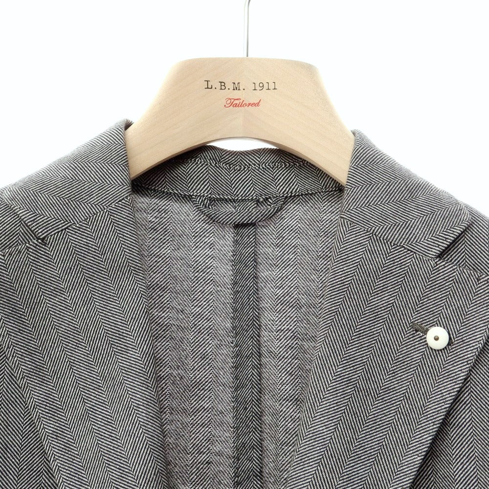 [New] LBM1911 Cotton Herringbone Tailored Jacket Black x White [Size 50] [BLK] [A/W] [Condition Rank N] [Men&