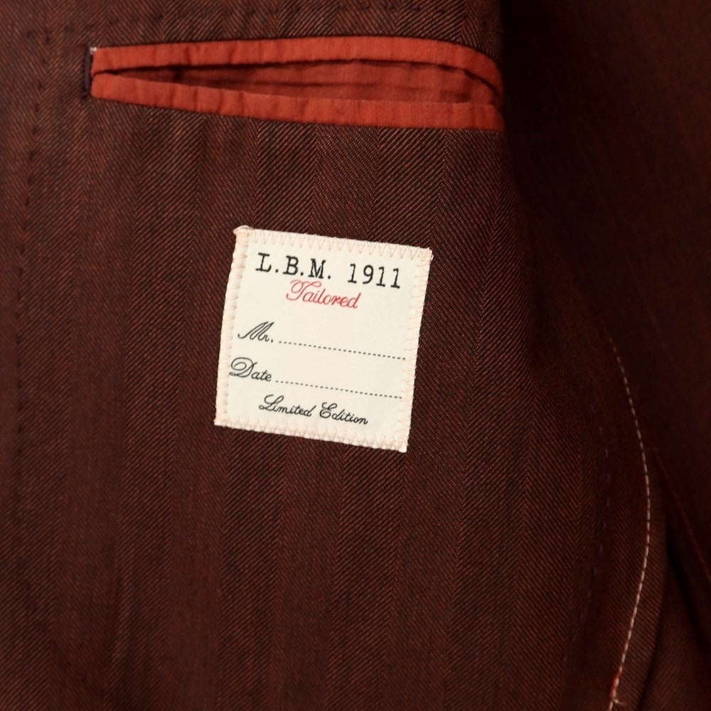 [New] LBM1911 Garment-dyed wool jacket in red brown [Size 48] [BRW] [S/S/A/W] [Condition rank N] [Men&