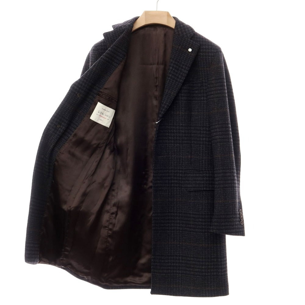 [New Outlet] LBM1911 Wool Check Chesterfield Coat Gray x Black [Size 44] [GRY] [A/W] [Condition Rank N-] [Men&