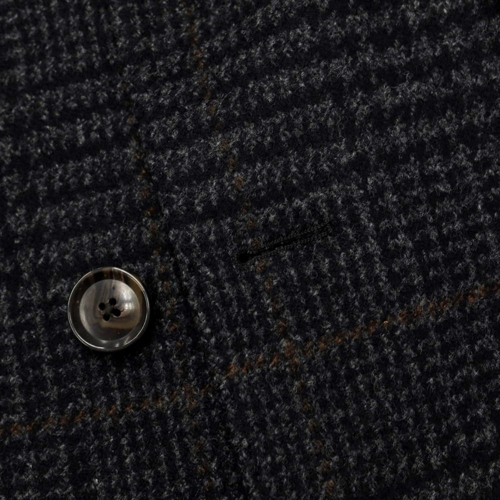 [New Outlet] LBM1911 Wool Check Chesterfield Coat Gray x Black [Size 44] [GRY] [A/W] [Condition Rank N-] [Men&