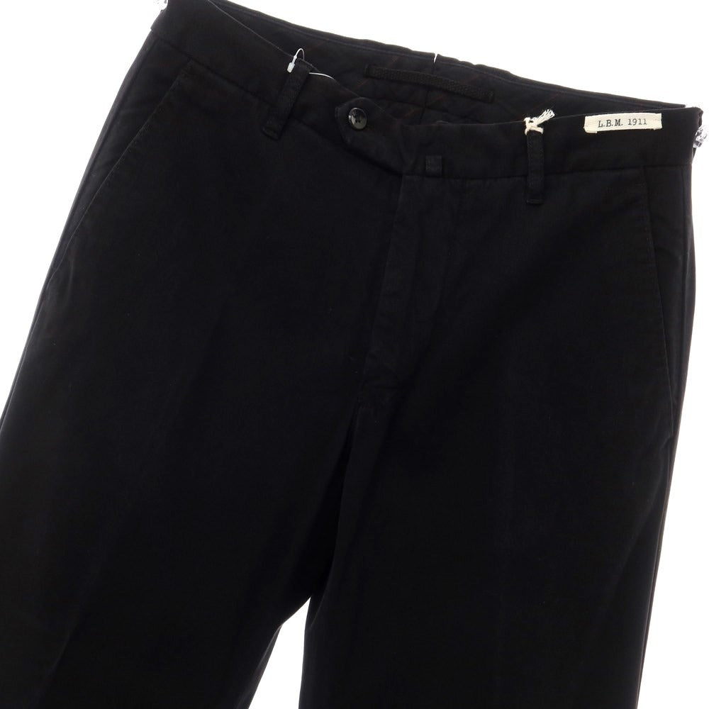 [New Outlet] LBM1911 Stretch Rayon Cotton Slacks Pants Black [Size 44] [BLK] [A/W] [Condition Rank N-] [Men&