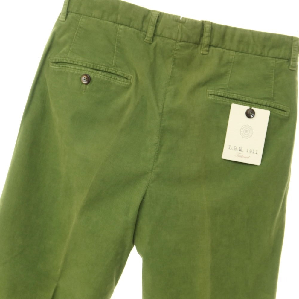 [New Outlet] LBM1911 Cotton Corduroy Slacks Pants Tea Green [Size 44] [GRN] [A/W] [Condition Rank N-] [Men&