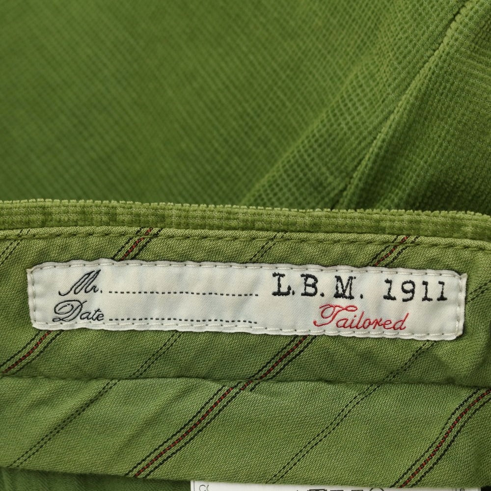 [New Outlet] LBM1911 Cotton Corduroy Slacks Pants Tea Green [Size 44] [GRN] [A/W] [Condition Rank N-] [Men&