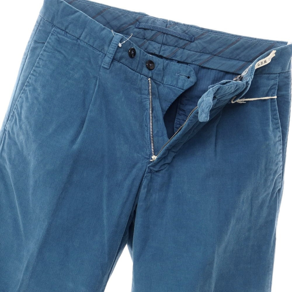 [New Outlet] LBM1911 Cotton Corduroy Slacks Pants Blue [Size 46] [BLU] [A/W] [Condition Rank N-] [Men&
