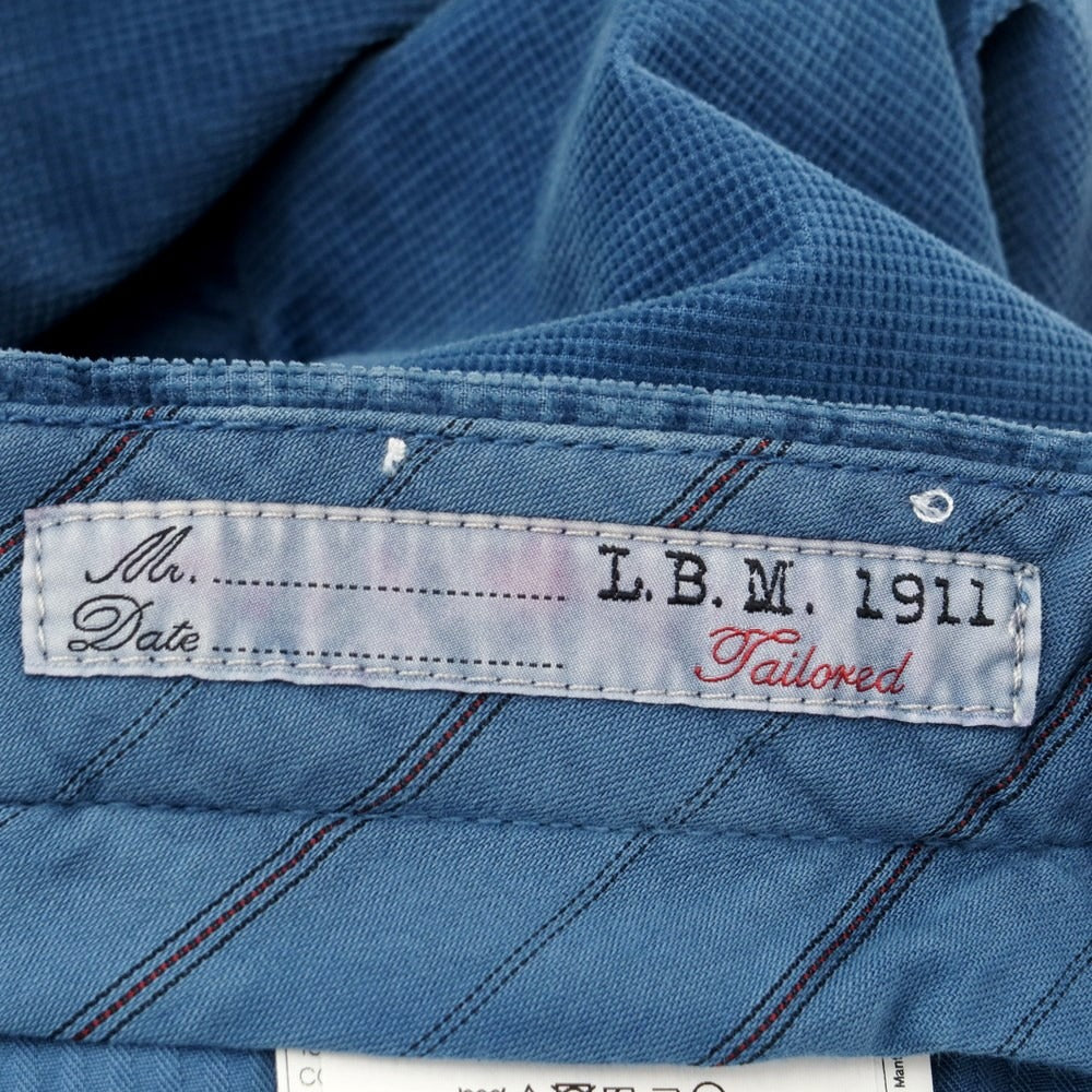 [New Outlet] LBM1911 Cotton Corduroy Slacks Pants Blue [Size 48] [BLU] [A/W] [Condition Rank N-] [Men&