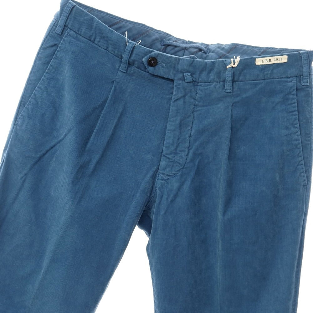 [New Outlet] LBM1911 Cotton Corduroy Slacks Pants Blue [Size 52] [BLU] [A/W] [Condition Rank N-] [Men&
