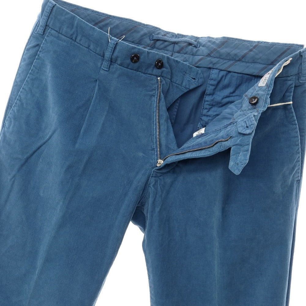 [New Outlet] LBM1911 Cotton Corduroy Slacks Pants Blue [Size 52] [BLU] [A/W] [Condition Rank N-] [Men&