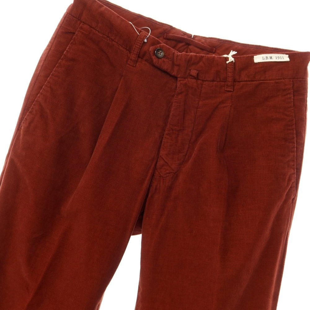 [New] LBM1911 Cotton Corduroy Slacks Pants Terracotta Color [Size 44] [BRW] [A/W] [Condition Rank N] [Men&