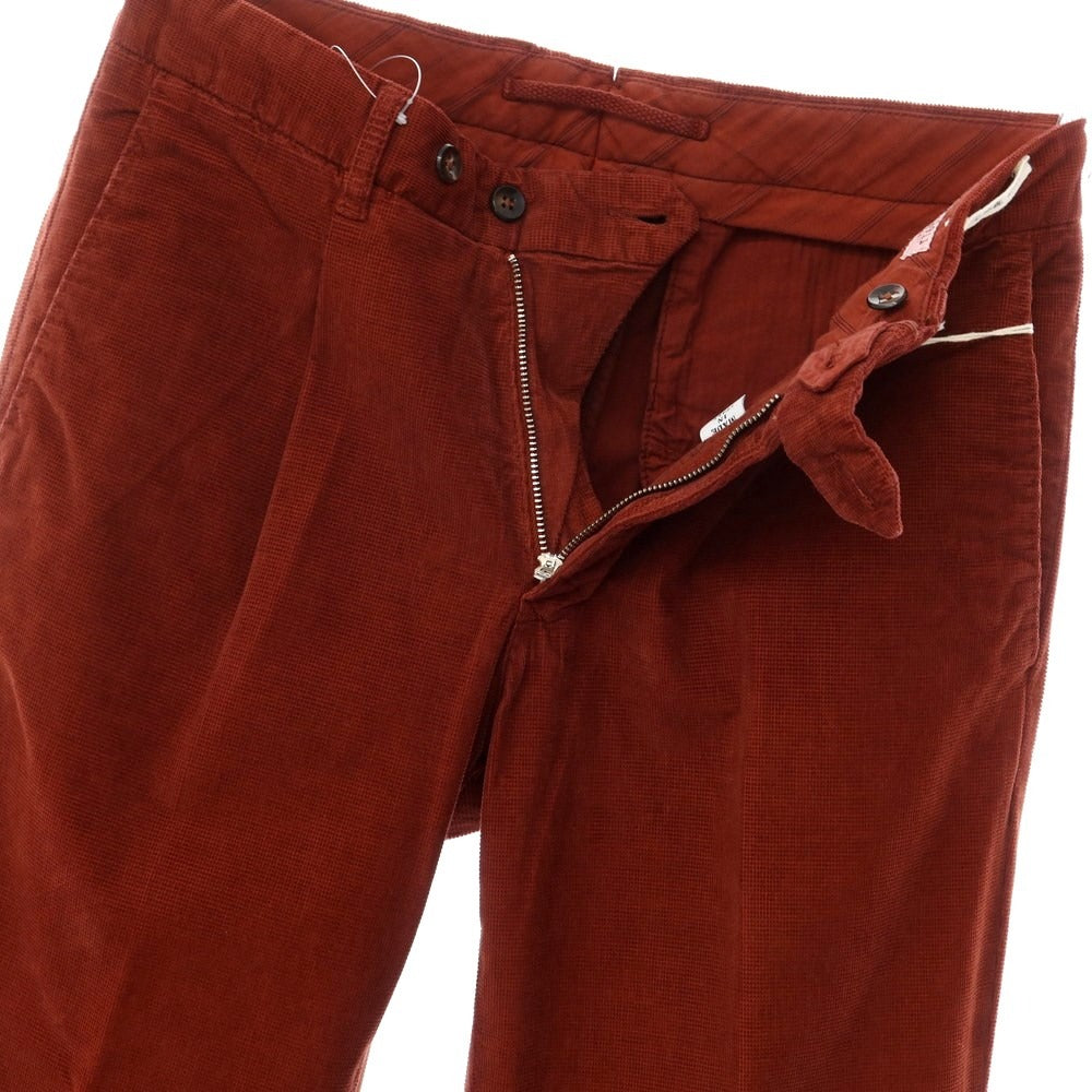 [New] LBM1911 Cotton Corduroy Slacks Pants Terracotta Color [Size 44] [BRW] [A/W] [Condition Rank N] [Men&