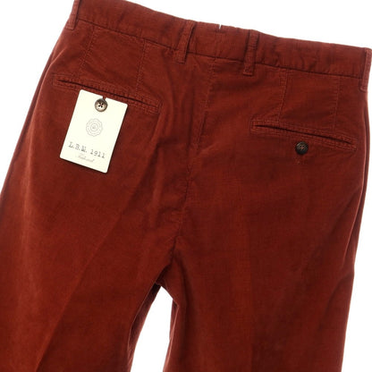 [New] LBM1911 Cotton Corduroy Slacks Pants Terracotta Color [Size 44] [BRW] [A/W] [Condition Rank N] [Men&