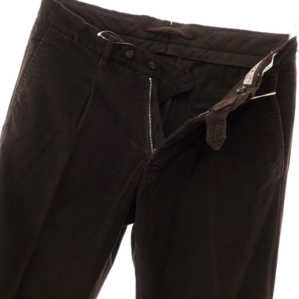 [New Outlet] LBM1911 Cotton Corduroy Slacks Pants Dark Brown [Size 46] [BRW] [A/W] [Condition Rank N-] [Men&