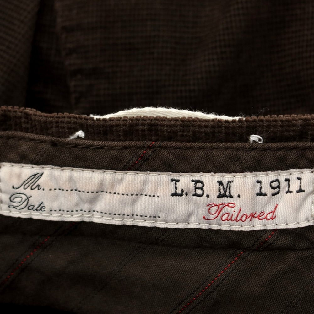 [New Outlet] LBM1911 Cotton Corduroy Slacks Pants Dark Brown [Size 46] [BRW] [A/W] [Condition Rank N-] [Men&