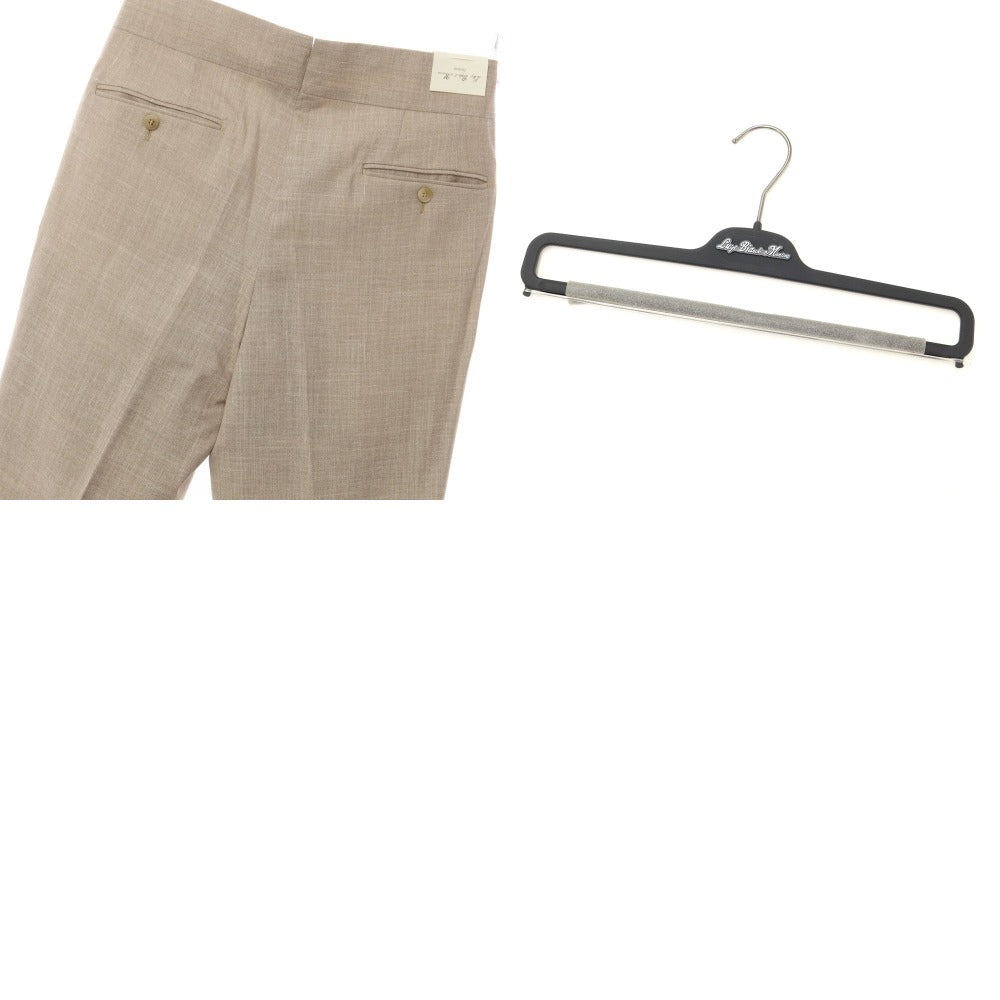 [New Outlet] Luigi Bianchi Mantova Wool Silk Linen Slacks Pants Beige [Size 48] [BEI] [S/S] [Condition Rank N-] [Men&