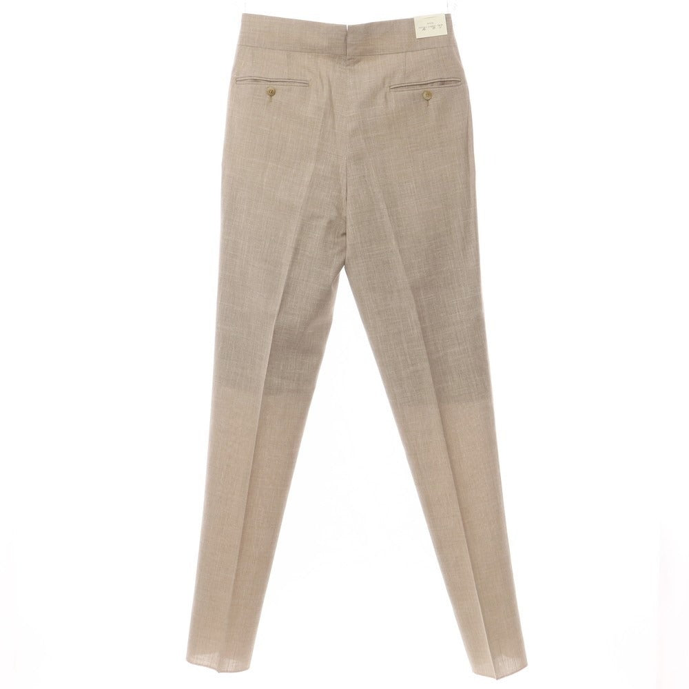 [New Outlet] Luigi Bianchi Mantova Wool Silk Linen Slacks Pants Beige [Size 48] [BEI] [S/S] [Condition Rank N-] [Men&