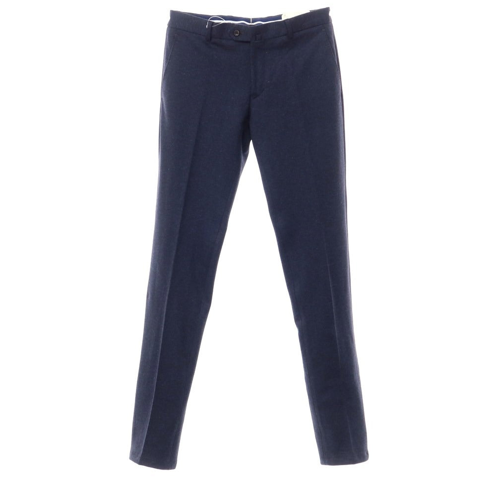 [New] Luigi Bianchi Mantova Wool Cotton Jersey Slacks Pants Navy [Size 46] [NVY] [A/W] [Condition Rank N] [Men&