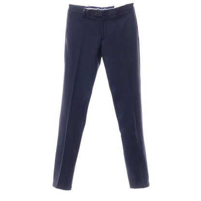 [New] Luigi Bianchi Mantova Wool Cotton Jersey Slacks Pants Navy [Size 46] [NVY] [A/W] [Condition Rank N] [Men&