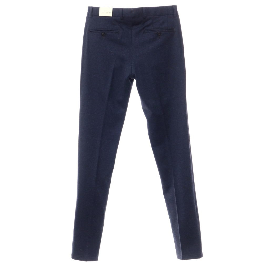 [New] Luigi Bianchi Mantova Wool Cotton Jersey Slacks Pants Navy [Size 46] [NVY] [A/W] [Condition Rank N] [Men&