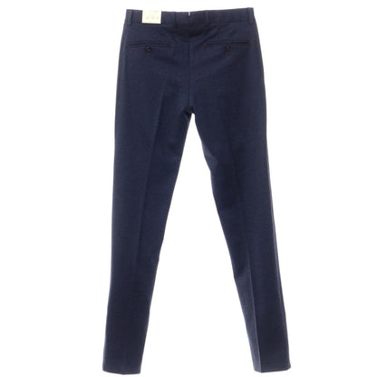 [New] Luigi Bianchi Mantova Wool Cotton Jersey Slacks Pants Navy [Size 46] [NVY] [A/W] [Condition Rank N] [Men&
