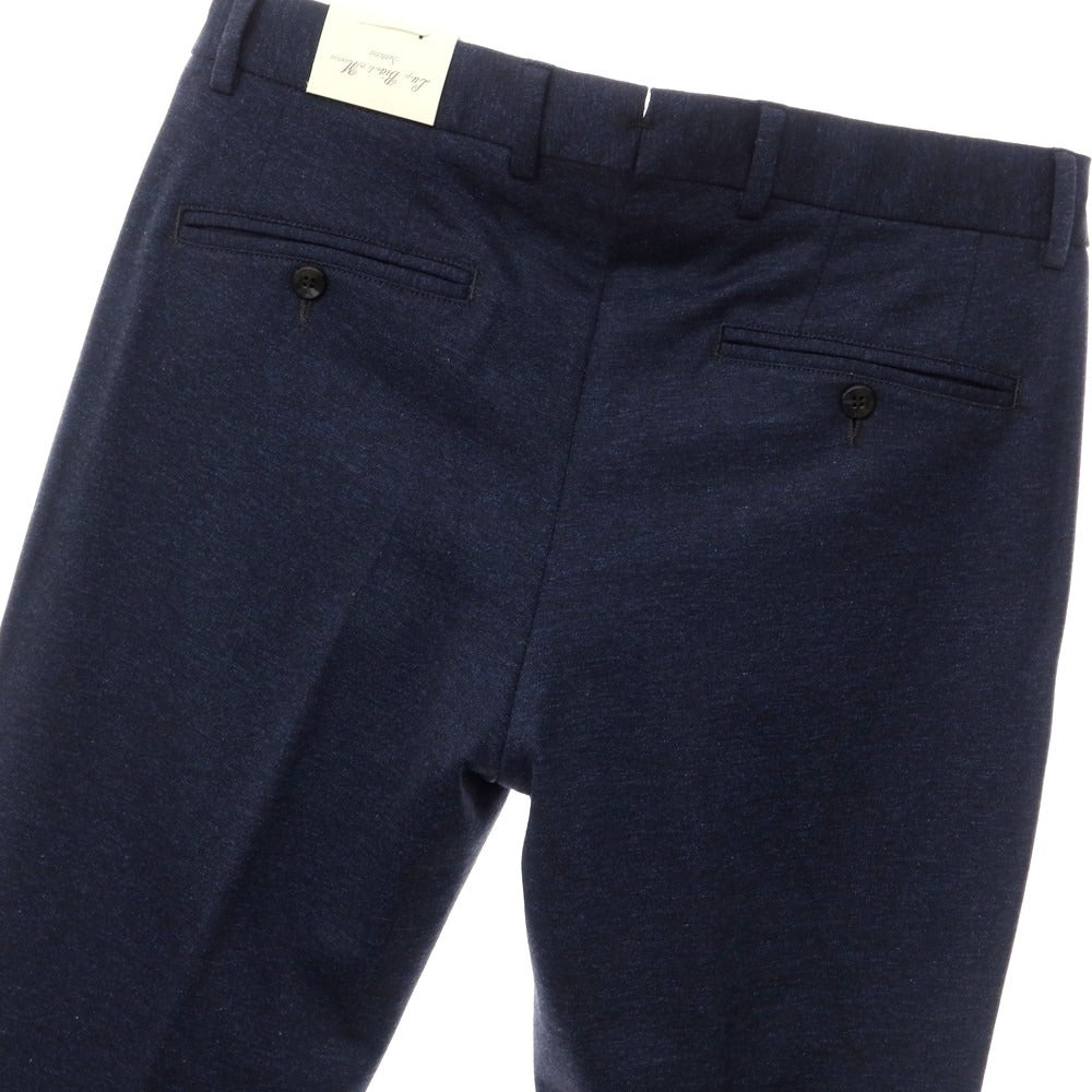[New] Luigi Bianchi Mantova Wool Cotton Jersey Slacks Pants Navy [Size 46] [NVY] [A/W] [Condition Rank N] [Men&