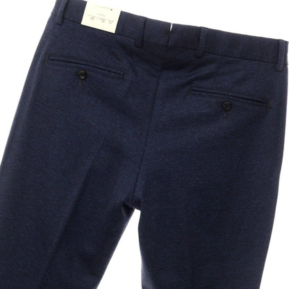[New] Luigi Bianchi Mantova Wool Cotton Jersey Slacks Pants Navy [Size 46] [NVY] [A/W] [Condition Rank N] [Men&