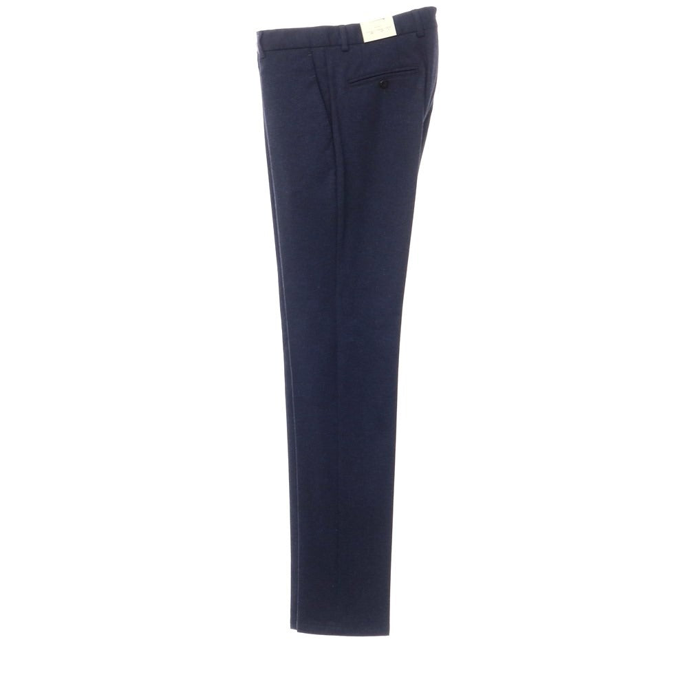 [New] Luigi Bianchi Mantova Wool Cotton Jersey Slacks Pants Navy [Size 46] [NVY] [A/W] [Condition Rank N] [Men&