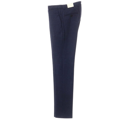 [New] Luigi Bianchi Mantova Wool Cotton Jersey Slacks Pants Navy [Size 46] [NVY] [A/W] [Condition Rank N] [Men&