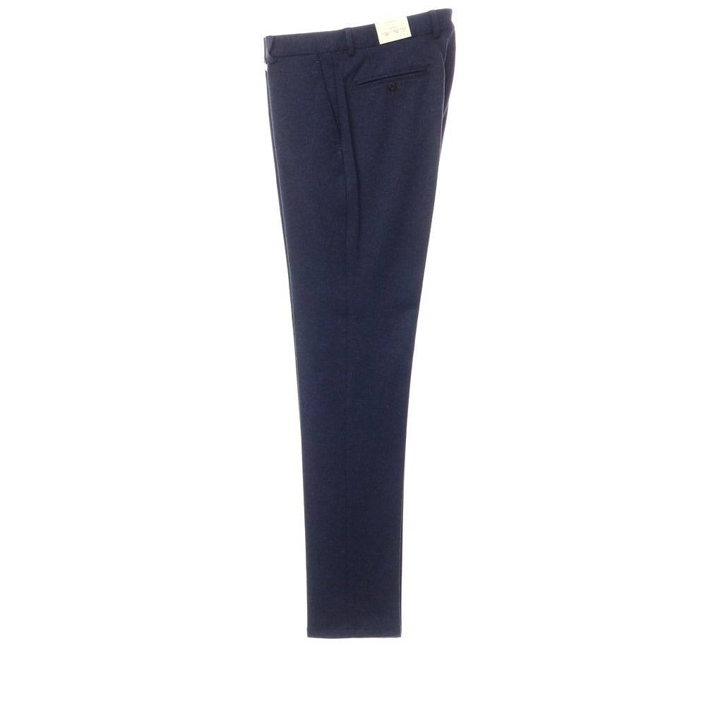 [New] Luigi Bianchi Mantova Wool Cotton Jersey Slacks Pants Navy [Size 48] [NVY] [A/W] [Condition Rank N] [Men&