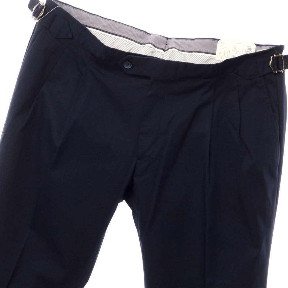 [New] Luigi Bianchi Mantova Cotton Casual Slacks Pants Navy [Size 54] [NVY] [S/S] [Condition Rank N] [Men&