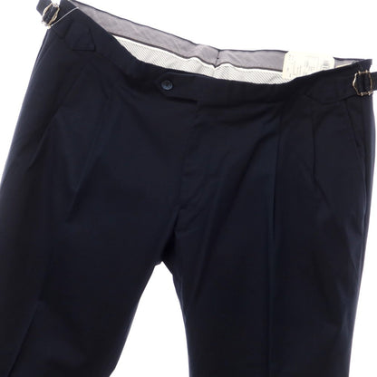 [New] Luigi Bianchi Mantova Cotton Casual Slacks Pants Navy [Size 54] [NVY] [S/S] [Condition Rank N] [Men&