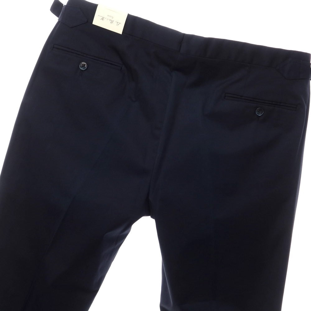 [New] Luigi Bianchi Mantova Cotton Casual Slacks Pants Navy [Size 54] [NVY] [S/S] [Condition Rank N] [Men&