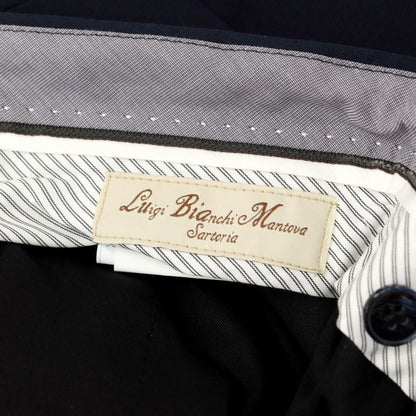 [New] Luigi Bianchi Mantova Cotton Casual Slacks Pants Navy [Size 54] [NVY] [S/S] [Condition Rank N] [Men&