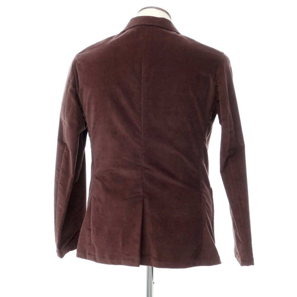 [New Outlet] Giannetto Moleskin Stretch Cotton Jacket Cocoa Brown [Size 48] [BRW] [A/W] [Condition Rank N-] [Men&