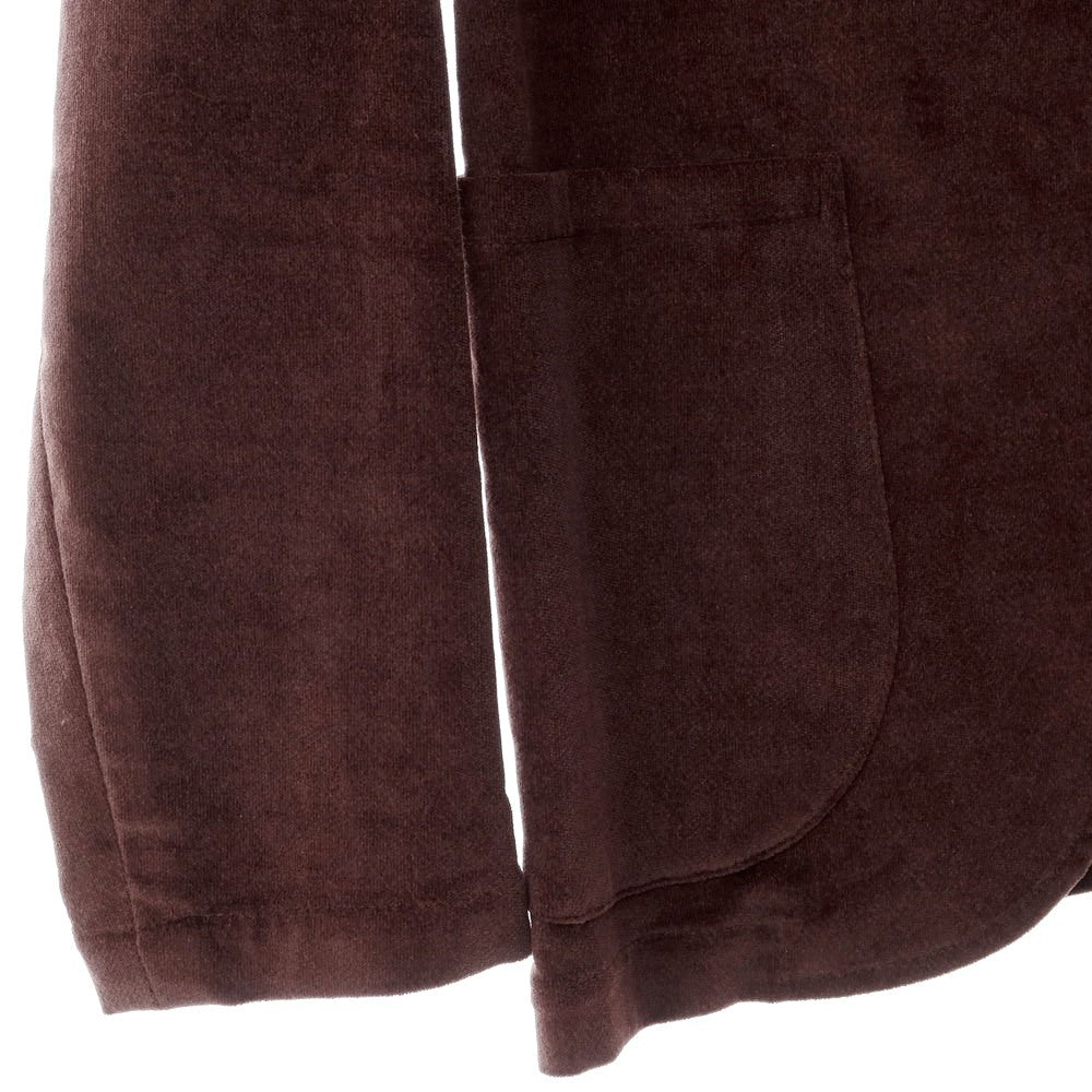 [New Outlet] Giannetto Moleskin Stretch Cotton Jacket Cocoa Brown [Size 48] [BRW] [A/W] [Condition Rank N-] [Men&