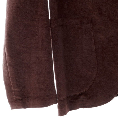 [New Outlet] Giannetto Moleskin Stretch Cotton Jacket Cocoa Brown [Size 48] [BRW] [A/W] [Condition Rank N-] [Men&