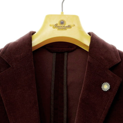 [New Outlet] Giannetto Moleskin Stretch Cotton Jacket Cocoa Brown [Size 48] [BRW] [A/W] [Condition Rank N-] [Men&